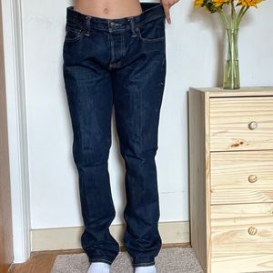 ABERCROMBIE & FITCH Men’s Dark Wash Slim Straight Jeans 
Size 32 x 32